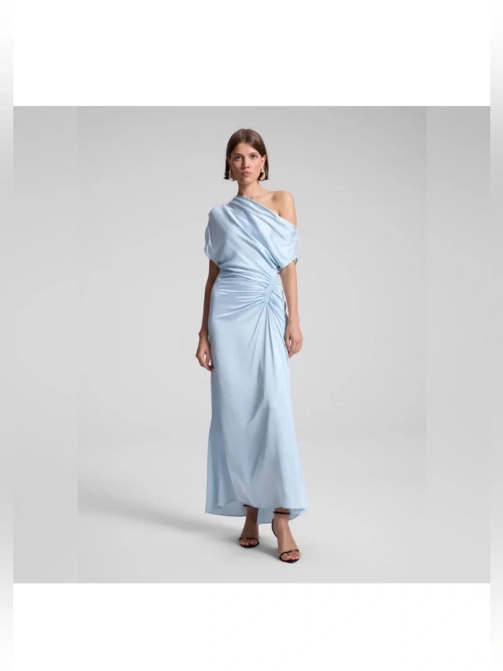 cascade silk maxi dress Reese Cascade Lace Gown